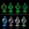 Beracky Roken Lichtgevende Glazen Bubble Carb Cap 25mmOD Gekleurde Heady Caps voor Afgeschuinde Rand Quartz Banger Nagels Water Bongs Pijpen Dab Rigs