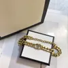 2022 Ciondolo di marca in oro con lettera neutra Collana Moda hip hop placcato lettera San Valentino Coppia gioielli Matrimonio