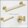 geborsteld gouden badkamer hardware set