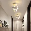 Lampada da soffitto a led per corridoio Corridoio Corridoio Guardaroba Quadrato nero Lampadario moderno nel corridoio Balcone Home Decor Light Fixture