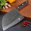 In vendita!! FULL TANG Coltello da macellaio da 7 pollici Coltelli da chef cinesi multiuso Coltelli da carne in acciaio inossidabile ad alto tenore di carbonio Lama resistente con confezione al dettaglio