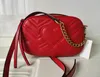famous wave pattern bags Women marmont Shoulder bag Fashion gold chain Crossbody handbag Clutch purse purse 0899#267n