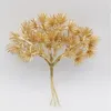 Decorative Flowers & Wreaths 1 Small Bouquet Artificial Christmas Pine Tree Branches With Cones Decoration Ornament Xmas Hanging Pendant