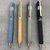 4 Colors new High Quality Classic square Bright colors luster barrel write smoothly fashion Luxury Ballpoint Pen 2 Refills Gift Pl330D