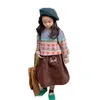 Kızlar Kazak Bebek Ceket Dış Giyim 2021 Klasik Artı Kadife Kalınlaşmak Sıcak Kış Sonbahar Örme Scoop Ceket Çocuk Giyim Y1024
