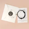 Presentes do Dia dos Namorados Pulseira Charme Ajustável Magnet Bracelet para Casais Branco Corda Preta Pulseira Jóias 2 Pcs / Set