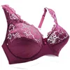 Mulheres Floral Unlined Lace Bra Perspectiva Brassiere Sexy Lingerie Underwear Bralette Underwear Plus Size Bras B C D E F Cup 211110