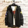Erkek Ceketler 2021 Kış Cep Ceket Kapşonlu Japon Zip Ceket Kore Gevşek Rahat Hip Hop Sokak Giyim Bombacısı