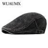 Casual Lente Zomer Berets Hoed Mannen Dames Denim Newsboy Caps Visors Katoen Cabbie Herringbone Cap Duckbill Ivy Flat Cap