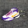 2021 3D Sports Shoes Keychains Cute basketball Key Chain Car keys Bag pendant Gift many color