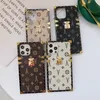 Designer fashion phone cases for iPhone 13 12 Pro Max MINI 11 XR XS XSMAX 8 7 plus PU leather Back Protection cover