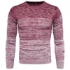 Mannen Rode Sweater Warme Kraag Pullover Casual Sweaters 210813