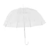 Moda Transparent Clear Bubble Dome Kształt Parasol Outdoor Wiatroszczelne Parasole Princess Weeding Dekoracja 11ua 211124