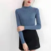 Autumn Winter Fashion Women Pullovers Solid Regular Sweater Knitted Elasticity Casual Sweet Slim Turtleneck Free Size 6031 50 210510