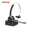 M5 Pro Bluetooth 50-hoofdtelefoon met microfoon Oplaadstation Draadloze headset voor pc Laptop Callcenter Kantoor 18 uur Spreektijd11151845084032