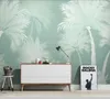 壁紙Papel de Paredeノルディック熱帯の植物ココナッツの木の風景3 dの壁紙壁画、リビングルームの寝室の壁紙家の装飾