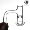 Smoking Accessories Fully weld 20mm Terp vacuum banger with Beveled edge and through tube Dab Rig 820/819