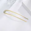 CHIMERA Metal Hair Sticks Bun pins Retro Simple Gold U-Shape Alloy Updo Fork Clips Women Lady Styling Tool Accessories 210707