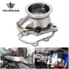 PQY - Stainless Steel Adapter for T25 T28 GT25 GT28 2.5" 63mm V-band Clamp Flange Turbo Down Pipe Adapter PQY4833