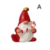 Christmas Decorations Happy Year Miniatures Ornament Home Gift Santa Claus Doll Mode Statue Figurine