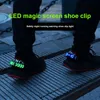 Sapatos de pulseiras inteligentes clipe de clipe IP67 Decoração de luzes noturnas à prova d'água para a dança de rua de ciclismo 19243469