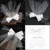 Jewelry Hair Clips & Barrettes Short Bridal Wedding Veils With Large Bow Knot Lightweight Elegant Style Durable Comfortable To Wear For Brid