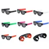Moda de óculos escuros Menos polarizados Anel Slap Dobrando óculos de sol para mulheres de pulseira de pilotagem ao ar livre de pilotagem