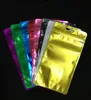 1000X 10 Color Aluminum Foil Clear Packing Bags For Zip Resealable Retail Lock Packaging Bags Zipper Mylar Bag Package Pouch Self Seal Bags