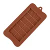 24 Grilles Rectangle Moule En Silicone Moule À Gâteau Au Chocolat De Qualité Alimentaire DIY Moules De Cuisson Ice Cube Jelly Moules Maison Cuisine Outil BH5101 TYJ