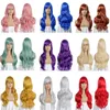 27 cali 70 cm długie cosplay syntetyczne peruki do włosów w 11 kolorach Wave Perruques de Cheveux Humains KW-70