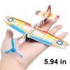 36 sztuk DIY Latający Szybowiec Płótna Płótna Dla Dzieci Mini Papier Samolot Świetny Urodziny Przystawny Favor Goody Torba Wypełniacze Dzieci Pinata