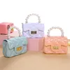 6 kleuren Kids Shell Bag Koreaanse stijl reliëfpatroon Handtas Baby Toddler Girls Crossbody Mini Chain Bags Purse Kid 1851 Y28834707