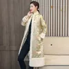 Китайский стиль этническая одежда с длинным рукавом зимний флис теплый толстый усовершенствовать тан костюм Qipao азиатское элегантное платье Cheongsam винтажный восточный костюм