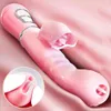 Nxy Sex Vibratori Masturbatori 3 in 1 per donne 12 Moda Vibrante Lingua anale Leccare Stimolatore del clitoride G Spot Massaggio Giochi erotici per 1013