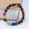 Brins de perles 10mm Sept Chakra Yoga Hommes Et Femmes À La Main Beade Denergy Bracelet DIY Saint Valentin Cadeau Couple Anniversaire Bijoux Kent22