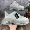 Flash Deal Paris 2021 Clear Sole Triple-S Casual Shoes Leisure Tata Trenerzy Platforma Grube Down Sneakers dla Mężczyzn Kobiety Chaussures Scarpes