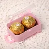 50 stücke Mini Roll Reise Koffer Hochzeit Party Favor Box Kunststoff Candy Boxen geschenk box Paket DH0763