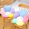 Cuscino del sedile in peluche con faccia di girasole colorato Sedia con fiori a doppio colore arcobaleno farcito per ufficio scolastico per bambini 210728