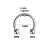 Acciaio a ferro di cavallo 316L Naso acciaio chirurgico Labret Ear Piercing Ring HOOP Spettame universale 16G Gioielli all'ingrosso 657 Q2