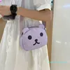 Handväskor s väska Kvinna Japan och Sydkorea Små färska dubbelsidig utskrift Mjukt söt rolig student Dual-Purpose Single Shoulder Fashion