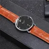 Reloj Men Watches 2022 Fashion Faux lederen glaskwarts klok casual mannen zakelijke horloge relogio masculino polshorloges