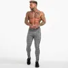 Męskie Streetwear Chinos Plaid Casual Spodnie Fitness Mężczyźni Skinowe Dno Jogger Spodnie Spleciane Spodnie Moda Spodnie Paski Spodnie Y0811