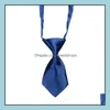 Neck Krawaty Moda Akcesoria Regulowany Pet Necktie Dog Tie Kot Piękny Uroczy Grooming Jedwabne Krawaty 200 sztuk Drop Dostawa 2021 3PLJ0