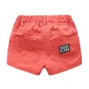 Summer Fashion 2 3 4 6 8 10 Years 90 100 110-140cm Cotton Sports Solid Color Handsome Elastic Shorts For Kids Baby Boy 210701