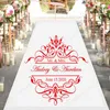 Spersonalizowany panna młoda Groom Name and Date Wedding Taniec Piętro Naklejki Vinyl Wedding Party Decoration Center of Floor Sticker 4496 210705