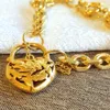 Pulseira de corrente de pé de ouro 18k com elo belcher para homens e mulheres