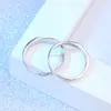 Crystal Openable Adjustable Band Rings Engagement Wedding Silver Diamond Couple Ring for Women Men Fashion Jewelry will and sandy