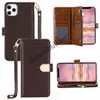 Fashion Phone Cases For iPhone 14 13 Pro max 12 14 Plus mini 11 11Pro XR XSMAX shell leather Multifunction card package storage w6161606