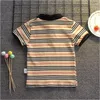 Sommar Baby Boys Kläder Satser TrackSuits Kids Short Sleeve Striped T-shirt + Shorts 2st Set Barn kostym Boy Outfits Barn Sportkläder