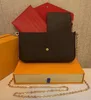 أعلى جودة 3 أجهزة كمبيوتر/مجموعة من حقائب الكتف النسائية مفضلة متعددة الملحقات pochette محفظة كبرس ماسنجر حقائب اليد لويزتيس Viutonity Leather Totes Box No #858